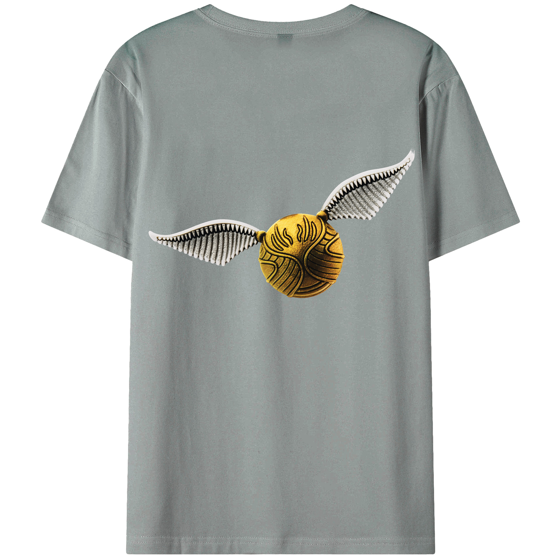 （画像用） Harry Potter ハリー・ポッターシリーズ 綿100％ メンズ半袖Tシャツ（バックプリント） 通気性